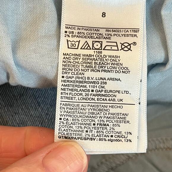 Old Navy Dark Wash Mid Rise Rockstar Super Skinny Denim Jeans Stretch 8 - Picture 9 of 9